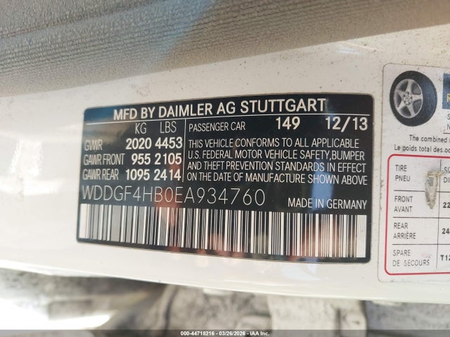 Продаж на аукціоні авто 2014 Mercedes-benz C 250 Sport, vin: WDDGF4HB0EA934760, номер лоту: 44718216