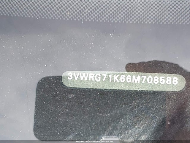 Продаж на аукціоні авто 2006 Volkswagen Jetta 2.5, vin: 3VWRG71K66M708588, номер лоту: 44718228