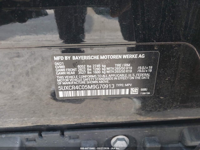 2021 BMW X5 5UXCR4C05M9G70913 Photo 8