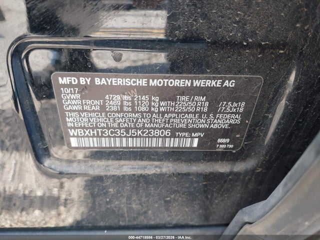 2018 BMW X1 WBXHT3C35J5K23806 Photo 8