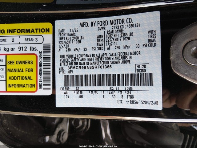 Ford Bronco Sport Big Bend 2025 3FMCR9BN8SRF61366 Image 9