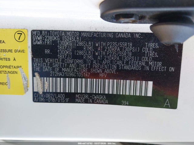 Продажа на аукционе авто 2006 Lexus Rx 330, vin: 2T2HA31U96C105147, номер лота: 44718782