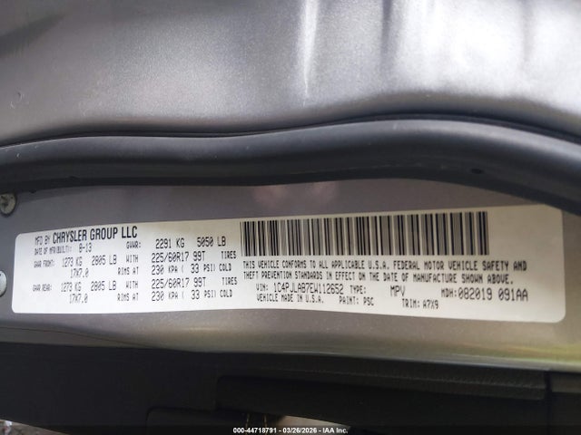 Aukcja sprzedaży 2014 Jeep Cherokee Sport, vin: 1C4PJLAB7EW112652, numer aukcji: 44718791