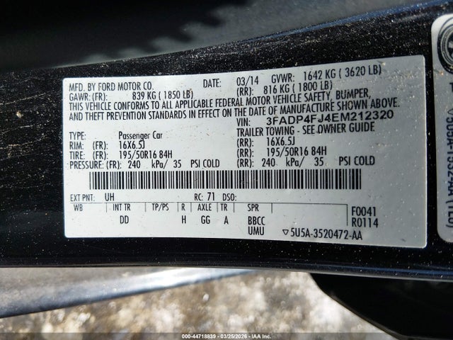 Ford Fiesta Titanium 2014 3FADP4FJ4EM212320 Image 9