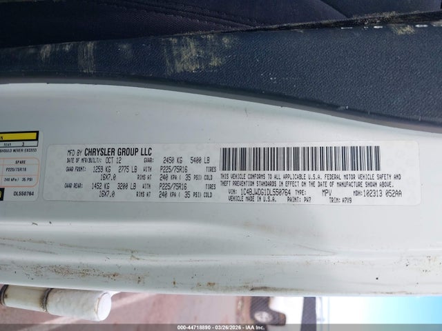 Продаж на аукціоні авто 2013 Jeep Wrangler Unlimited Sport, vin: 1C4BJWDG1DL550764, номер лоту: 44718890