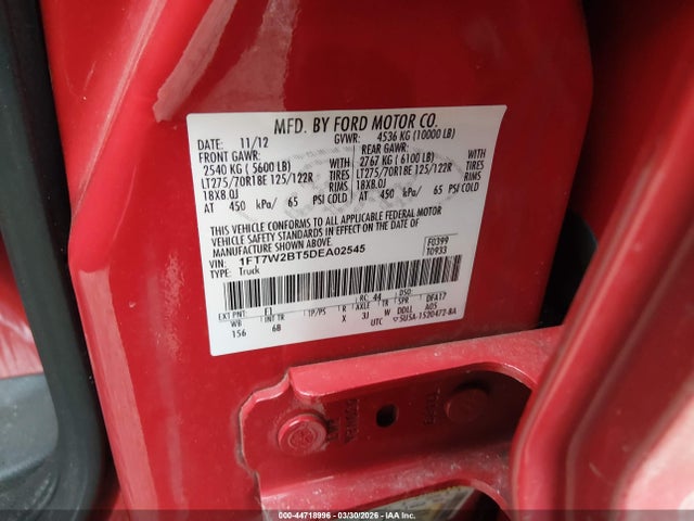 2013 FORD F-250 1FT7W2BT5DEA02545 Photo 8