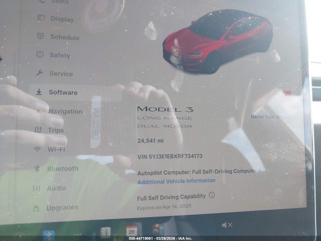 Aukcja sprzedaży 2024 Tesla Model 3 Long Range Dual Motor All-wheel Drive, vin: 5YJ3E1EBXRF734173, numer aukcji: 44719061
