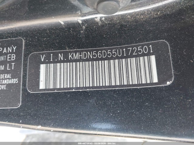 Aukcja sprzedaży 2005 Hyundai Elantra Gls/gt, vin: KMHDN56D55U172501, numer aukcji: 44719143