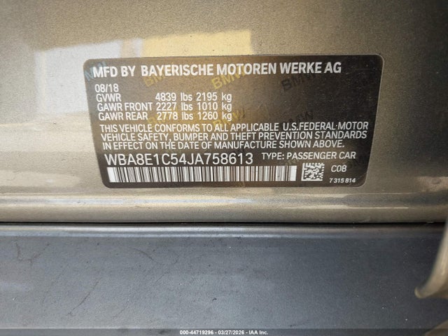 BMW 330e Iperformance 2018 WBA8E1C54JA758613 Image 9