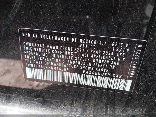 2017 VOLKSWAGEN GOLF GTI 3VW4T7AU4HM036055 Photo 8