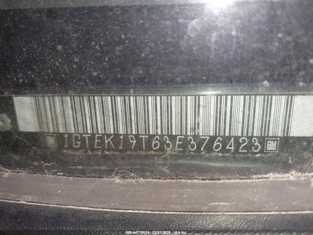 Продаж на аукціоні авто 2003 Gmc New Sierra K1500, vin: 1GTEK19T63E376423, номер лоту: 44719524