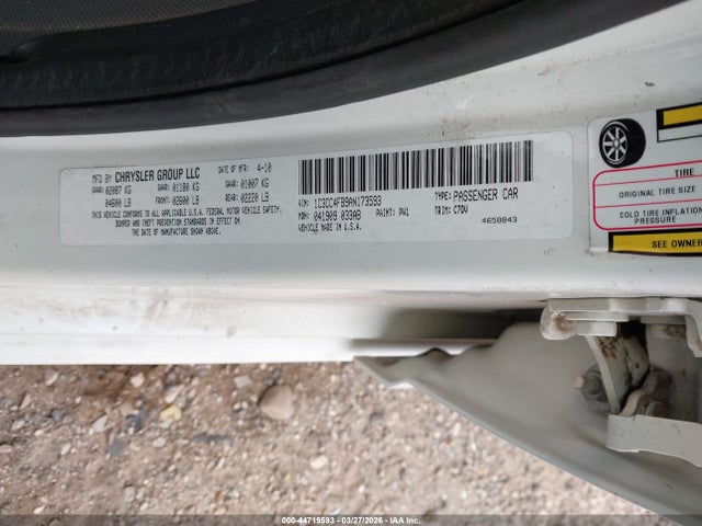 Продаж на аукціоні авто 2010 Chrysler Sebring Touring, vin: 1C3CC4FB9AN173593, номер лоту: 44719593