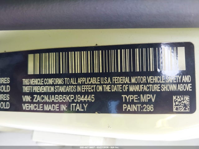 2019 JEEP RENEGADE ZACNJABB5KPJ94445 Photo 8