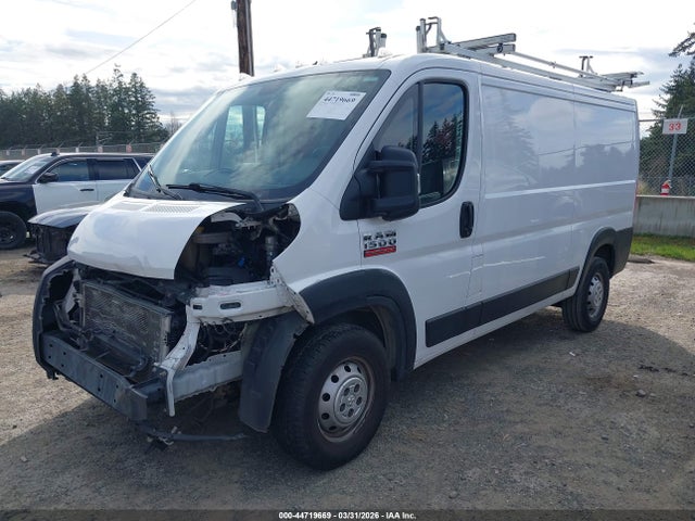 2020 Ram Promaster 1500 Low Roof 136 Wb მანქანა იყიდება აუქციონზე, vin: 3C6TRVAG5LE138258, აუქციონის ნომერი: 44719669