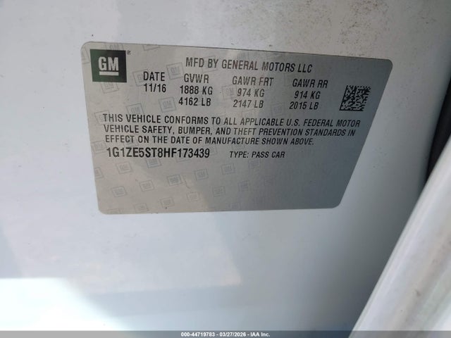 2017 CHEVROLET MALIBU 1G1ZE5ST8HF173439 Photo 8