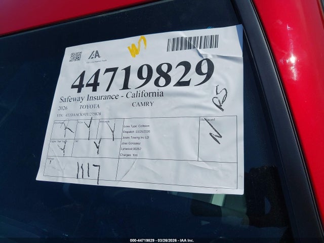 Toyota Camry Nightshade 2026 4T1DAACK9TU275828 Image 17