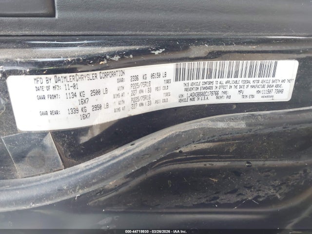 Продажа на аукционе авто 2002 Jeep Grand Cherokee Sport, vin: 1J4GX38S02C179766, номер лота: 44719930