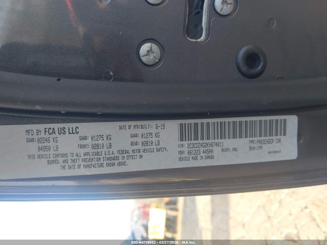 Aukcja sprzedaży 2019 Dodge Challenger Sxt, vin: 2C3CDZAG2KH674011, numer aukcji: 44719952