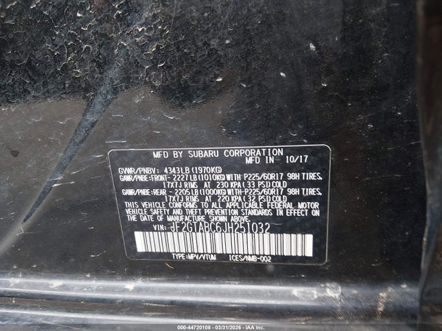 2018 SUBARU CROSSTREK JF2GTABC6JH251032 Photo 8