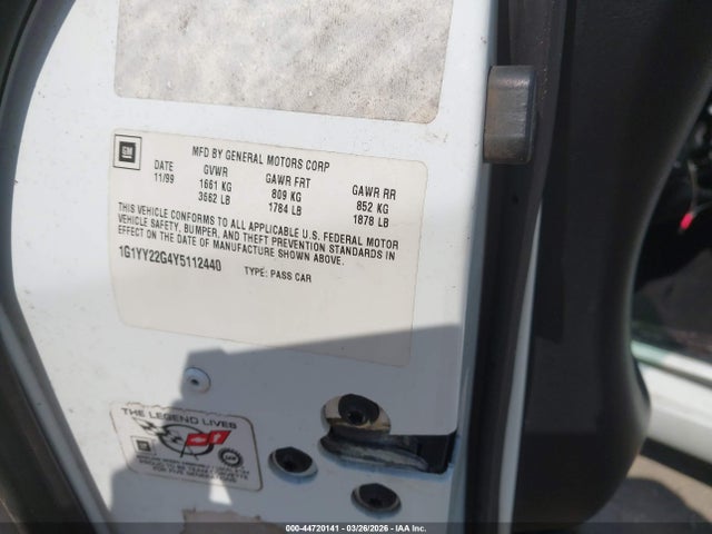 2000 CHEVROLET CORVETTE 1G1YY22G4Y5112440 Photo 8