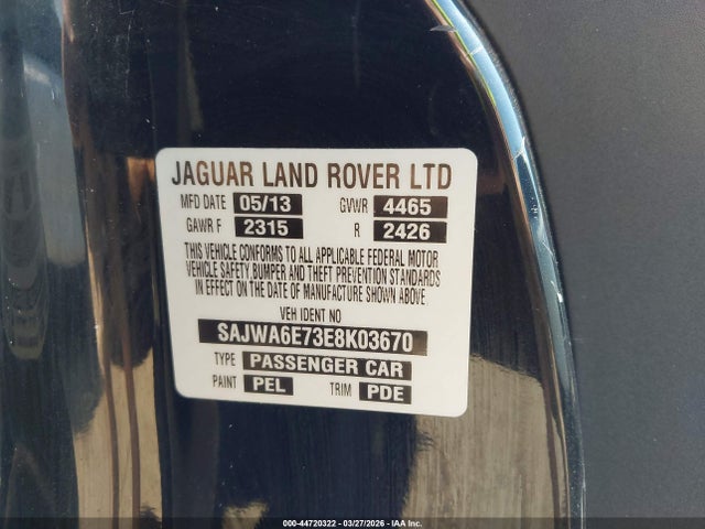 2014 JAGUAR F-TYPE SAJWA6E73E8K03670 Photo 8