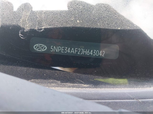 Aukcja sprzedaży 2018 Hyundai Sonata Sel, vin: 5NPE34AF2JH643042, numer aukcji: 44720337