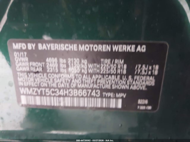 2017 MINI COUNTRYMAN WMZYT5C34H3B66743 Photo 8