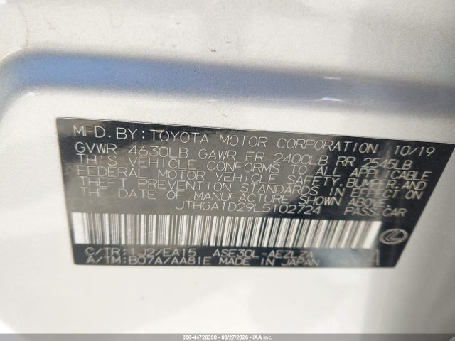 JTHGA1D29L5102724 Lexus IS 300