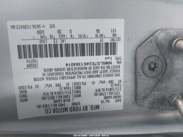 Aukcja sprzedaży 2019 Ford Transit Connect Xl, vin: NM0LS7E24K1384014, numer aukcji: 44720689