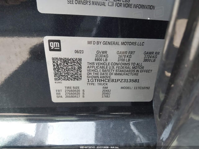 2023 GMC SIERRA 1500 1GTRHCE81PZ313581 Photo 8