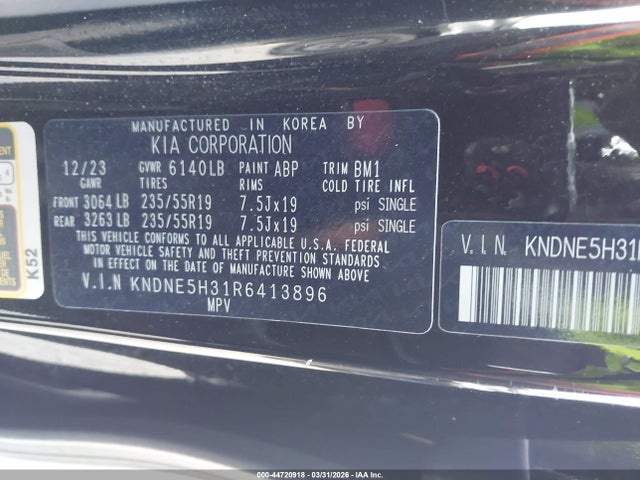2024 KIA CARNIVAL MPV KNDNE5H31R6413896 Photo 8