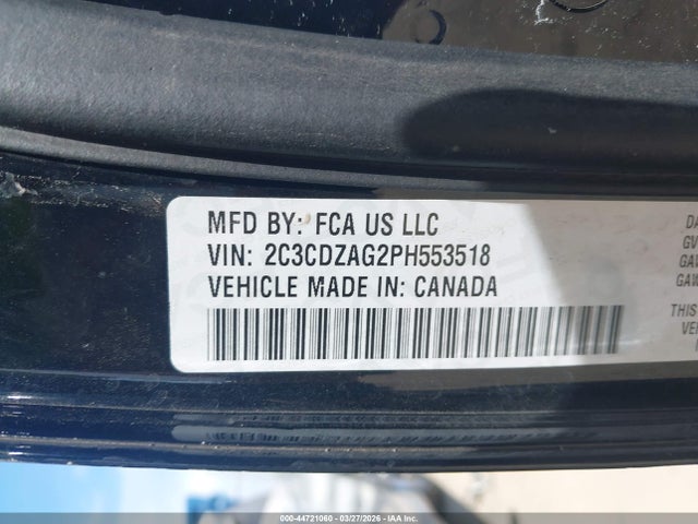 Продаж на аукціоні авто 2023 Dodge Challenger Sxt, vin: 2C3CDZAG2PH553518, номер лоту: 44721060