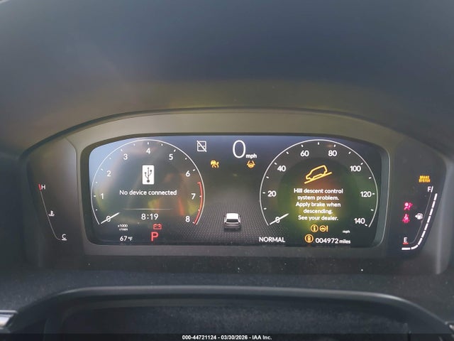 44721124 :رقم المزاد ، 2HKRS4H75TH430382 vin ، 2026 Honda Cr-v Ex-l Awd مزاد بيع