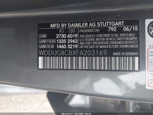 2015 MERCEDES-BENZ S 550 WDDUG8CBXFA203169 Photo 8