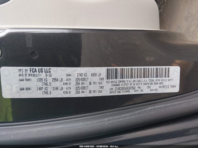 Dodge Grand Caravan Se Plus 2016 2C4RDGBGXGR387560 Image 9