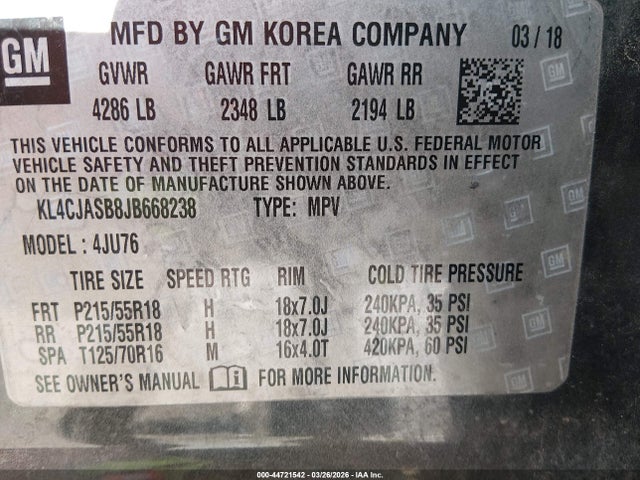 2018 BUICK ENCORE KL4CJASB8JB668238 Photo 8