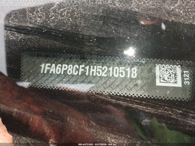 Ford MUSTANG GT 2017 1FA6P8CF1H5210518 Image 9