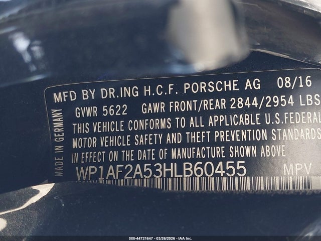 Porsche Macan Turbo 2017 WP1AF2A53HLB60455 Image 9