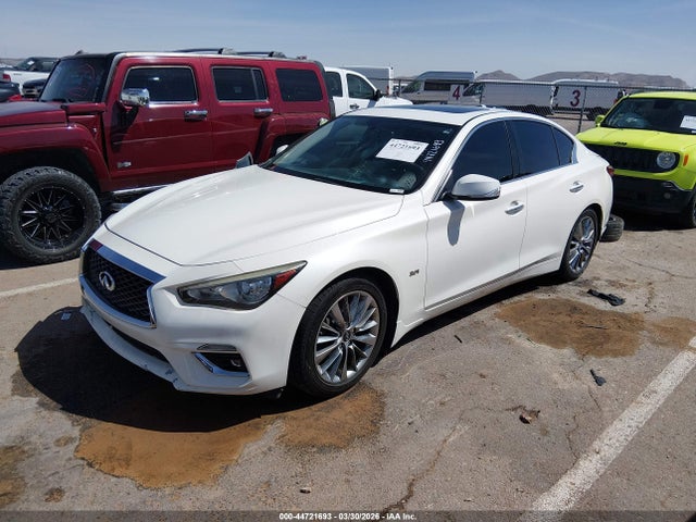2018 Infiniti Q50 3.0t Luxe მანქანა იყიდება აუქციონზე, vin: JN1EV7AP5JM362186, აუქციონის ნომერი: 44721693