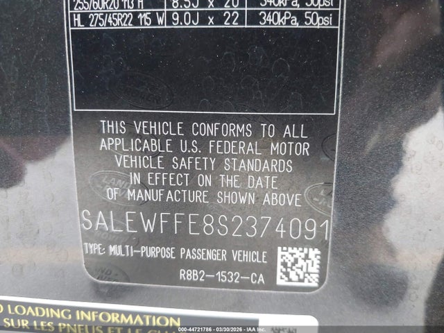 SALEWFFE8S2374091 Land Rover Defender 130 P500 V8