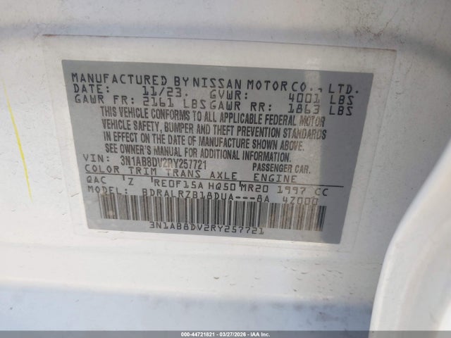 Nissan Sentra Sr Xtronic Cvt 2024 3N1AB8DV2RY257721 Image 9