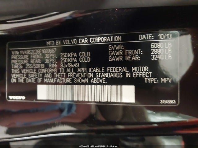 2014 VOLVO XC90 YV4952CZ6E1689667 Photo 8