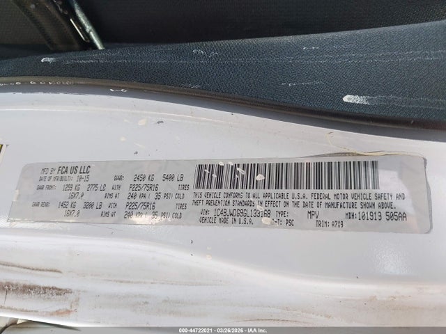 1C4BJWDG9GL133168 Jeep Wrangler Unlimited Sport