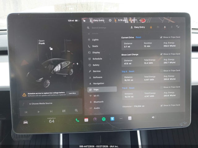 Продаж на аукціоні авто 2019 Tesla Model 3 Long Range/performance, vin: 5YJ3E1EB2KF454561, номер лоту: 44722038