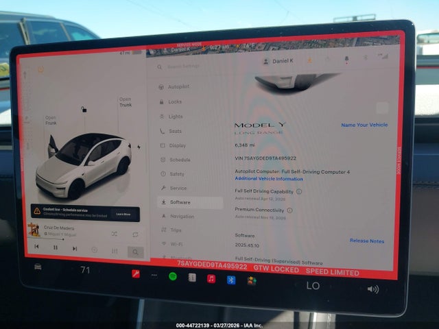 Aukcja sprzedaży 2026 Tesla Model Y Premium Rear-wheel Drive/standard Rear-wheel Drive, vin: 7SAYGDED9TA495922, numer aukcji: 44722139