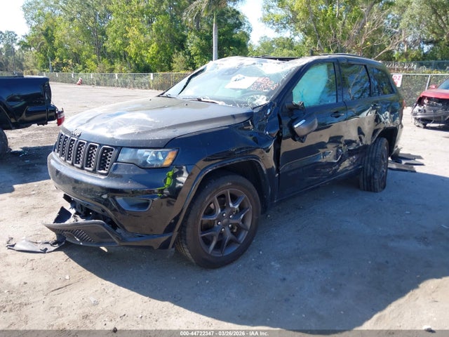 44722347 :رقم المزاد ، 1C4RJEBG3MC595359 vin ، 2021 Jeep Grand Cherokee 80th Anniversary 4x2 مزاد بيع