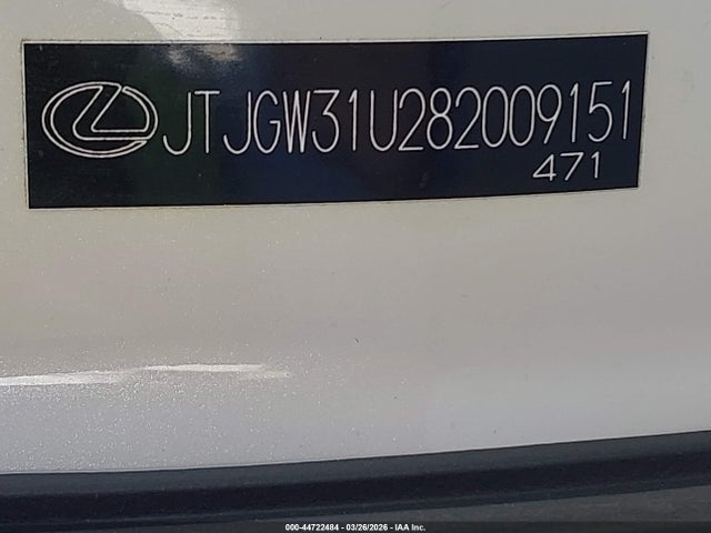 Aukcja sprzedaży 2008 Lexus Rx 400h, vin: JTJGW31U282009151, numer aukcji: 44722484