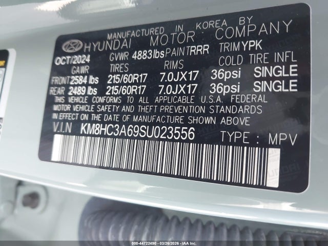 KM8HC3A69SU023556 Hyundai Kona Electric Sel