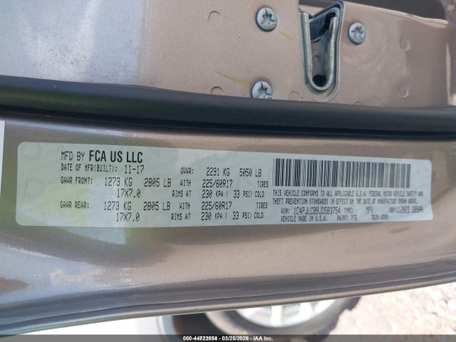 1C4PJLCB9JD583754 Jeep Cherokee Latitude Fwd