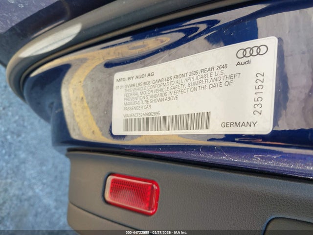 Продажа на аукционе авто 2021 Audi A5 Sportback Premium Plus 45 Tfsi Quattro S Tronic, vin: WAUFACF52MA062895, номер лота: 44722588